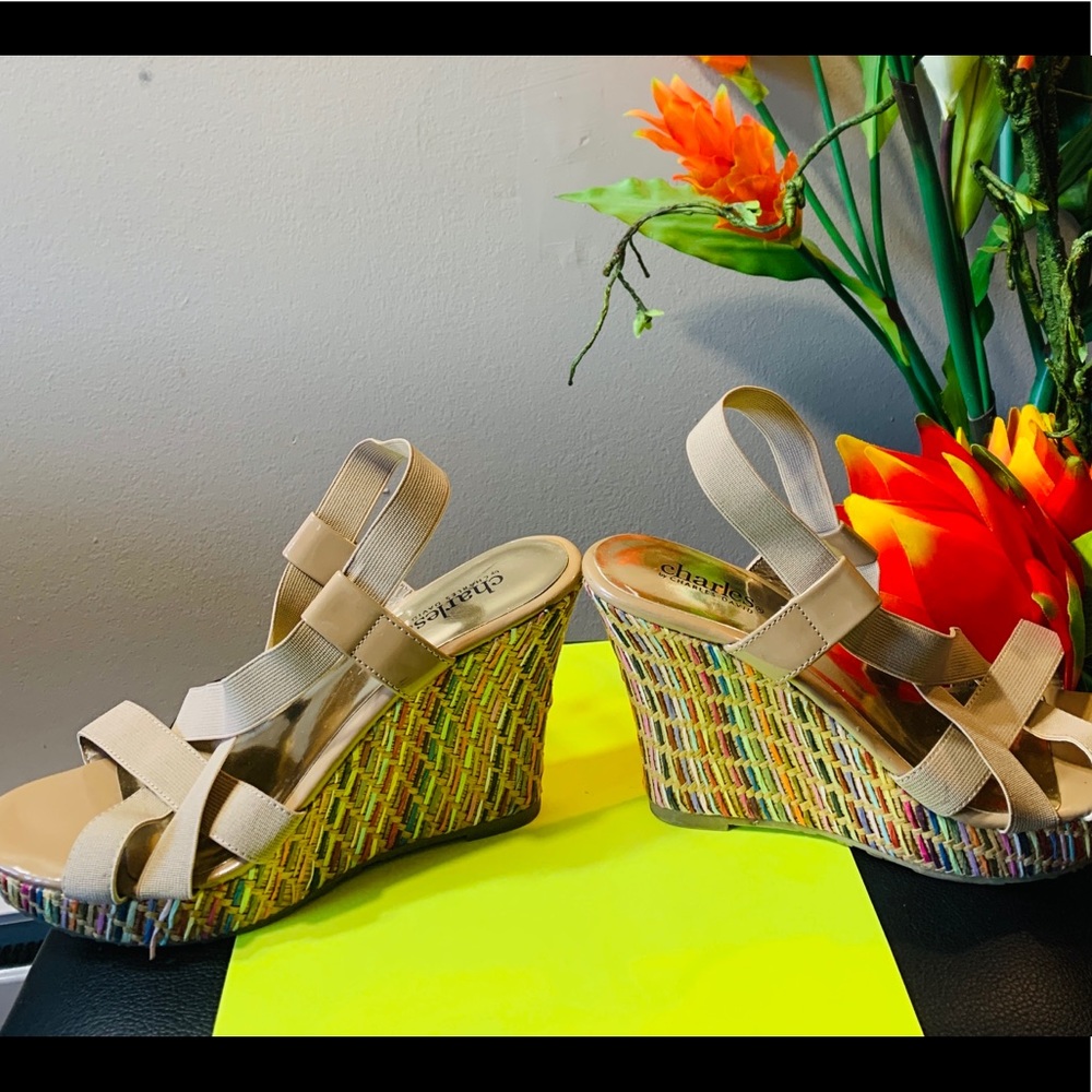 Charles By David Charles Multi Color Wedge Heels - image 5